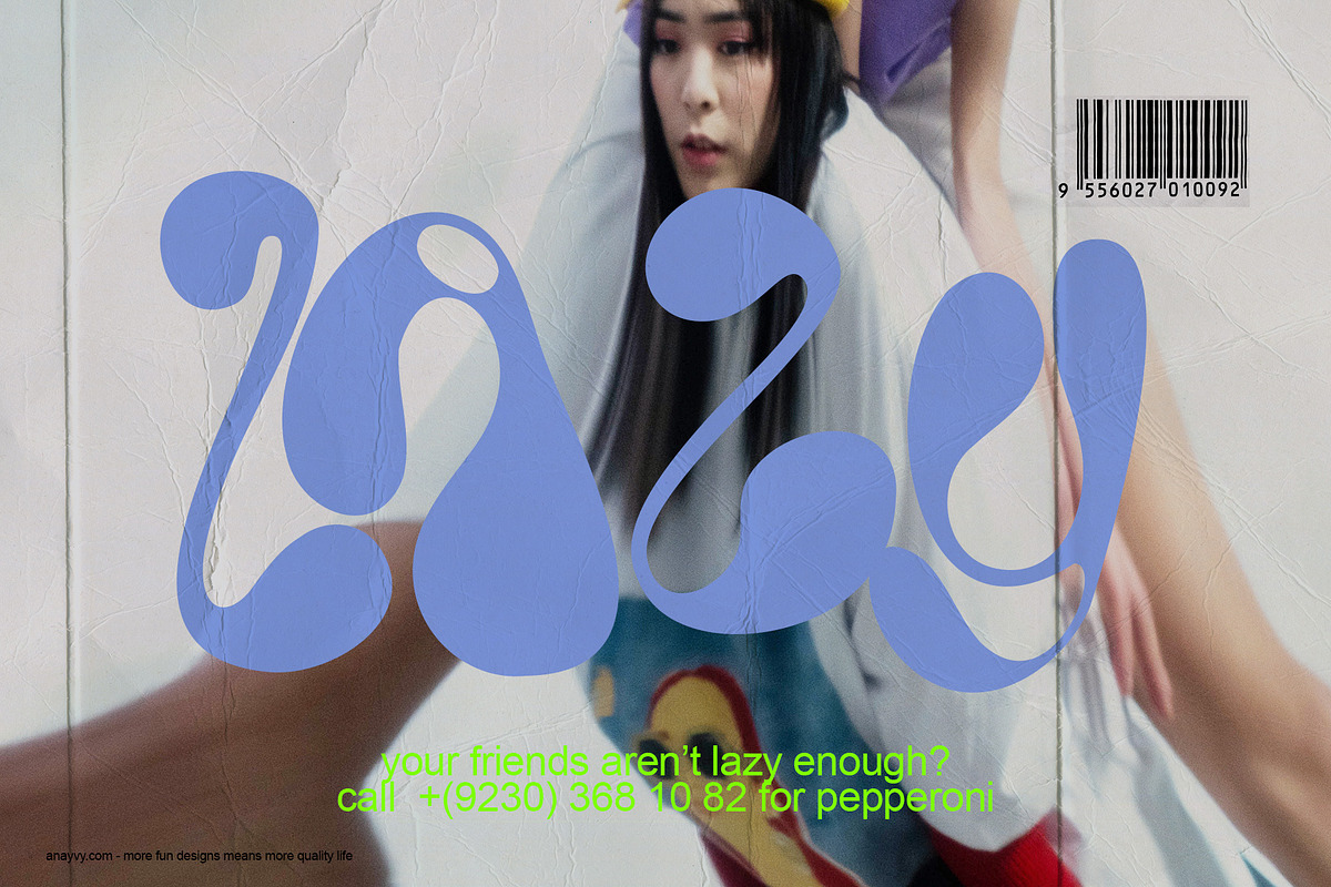 Rendi Wendy a chunky trippy font, a Font by ana & yvy (Photo 6 of 13)