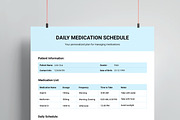 Medication Schedule Template, a Stationery Template by MightyDesign (Thumbnail 2 of 7)