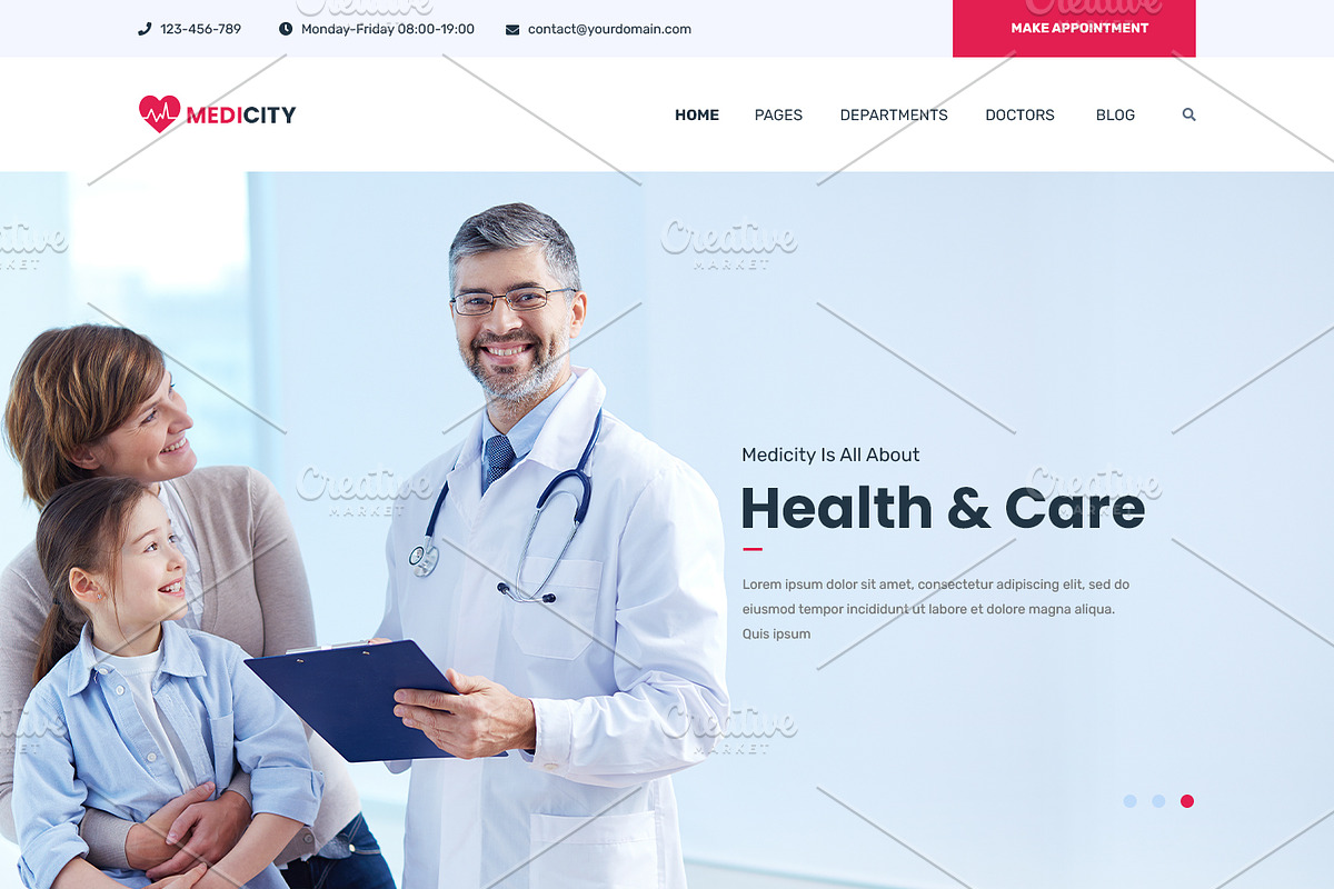Medical & Health Website, a Landing Page Template by ArtifyWeb (Photo 3 of 16)