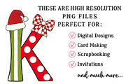 Christmas Alphabet Sublimation, an Illustration by OK Design (Thumbnail 5 of 7)
