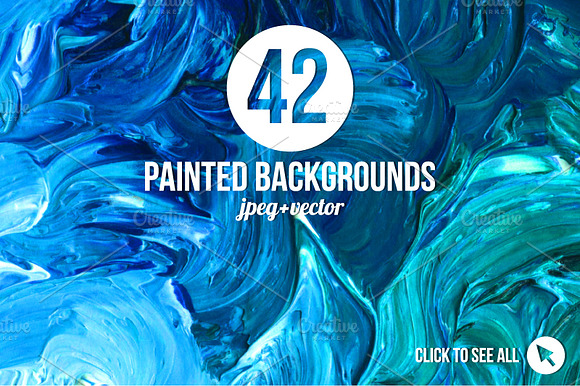42 Magic Painted Backgrounds preview 6