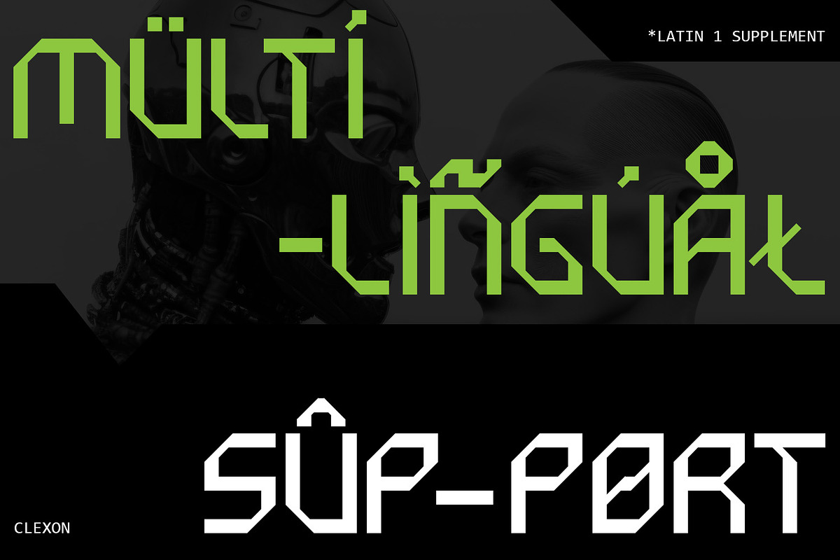 Clexon - Futuristic Geometric Font, a Sans Serif Font by CuratedType Studio (Photo 7 of 11)