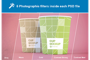 Small Paper Cup Mockup