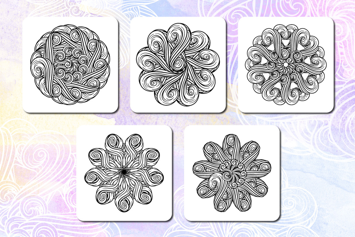 Vortex waves graphic set, a Pattern Graphic by Graphic Magic (Photo 4 of 7)