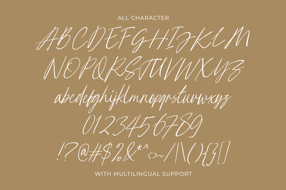 Right Smith Wedding Script, a Script Font by Letterhend Studio (Photo 6 of 9)