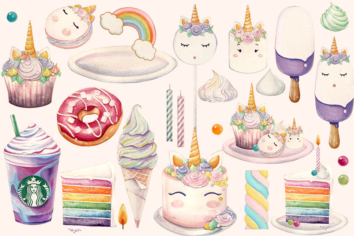 UNICORN DESSERTS, a Graphic by AJDA ART (Photo 4 of 5)
