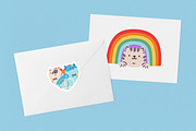LGBT stickers with rainbow flags set, an Object Illustration by Good Studio (Thumbnail 4 of 5)