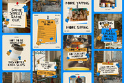 Coffee Shop Instagram Canva Template, a Social Media Template by Supanium Studio (Thumbnail 1 of 5)