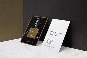 Minimal Gold Business Card