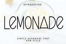 Lemonade | Script Font