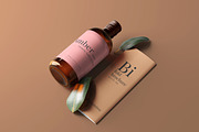 Amber Glass Bottle Mockups, a Cups & Container Mockup by pmvch (Thumbnail 5 of 10)
