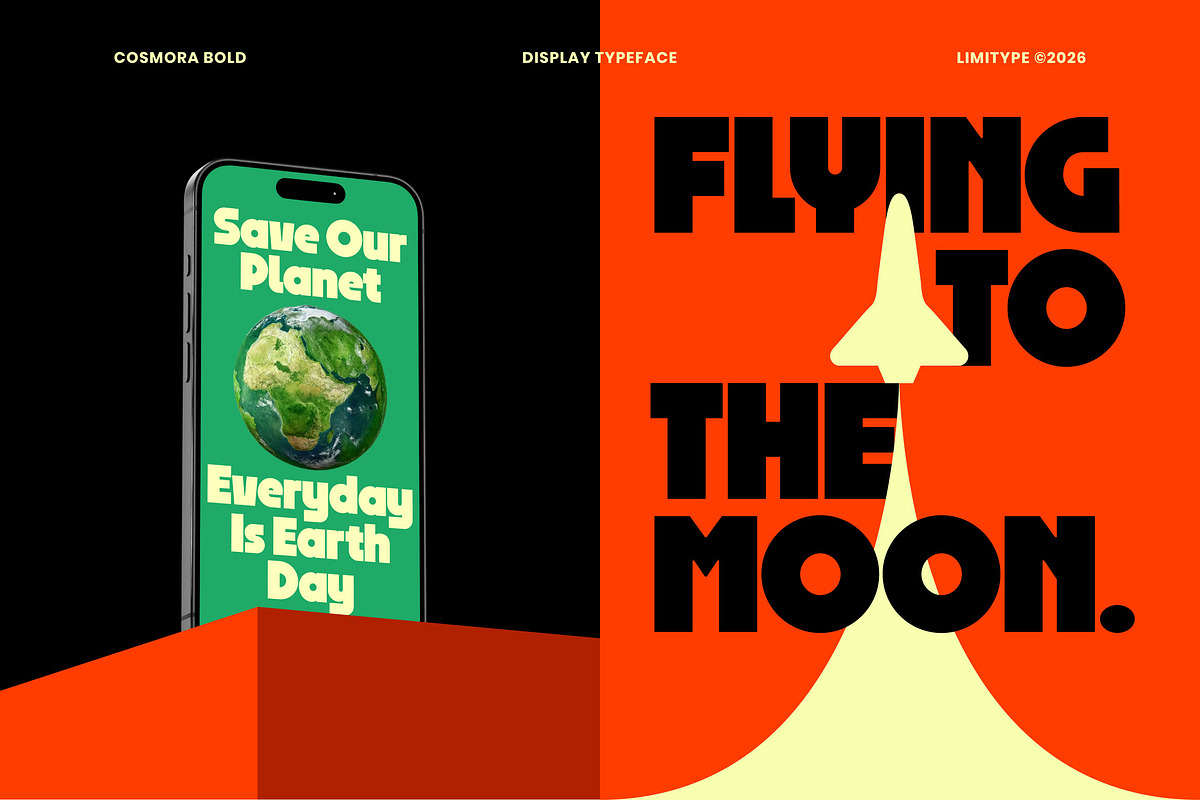 Cosmora - Modern Bold Font, a Sans Serif Font by limitype (Photo 5 of 12)