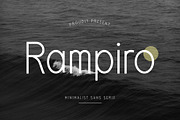 Rampiro - Minimalist Sans Serif, a Sans Serif Font by Salamahtype (Thumbnail 1 of 10)