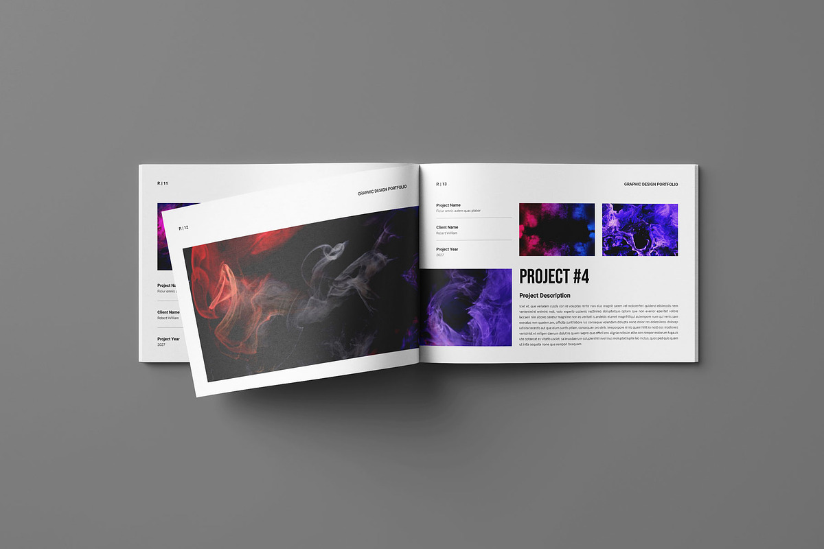 Colorful Portfolio Layout Landscape, a Brochure Template by Seeing-art (Photo 7 of 10)