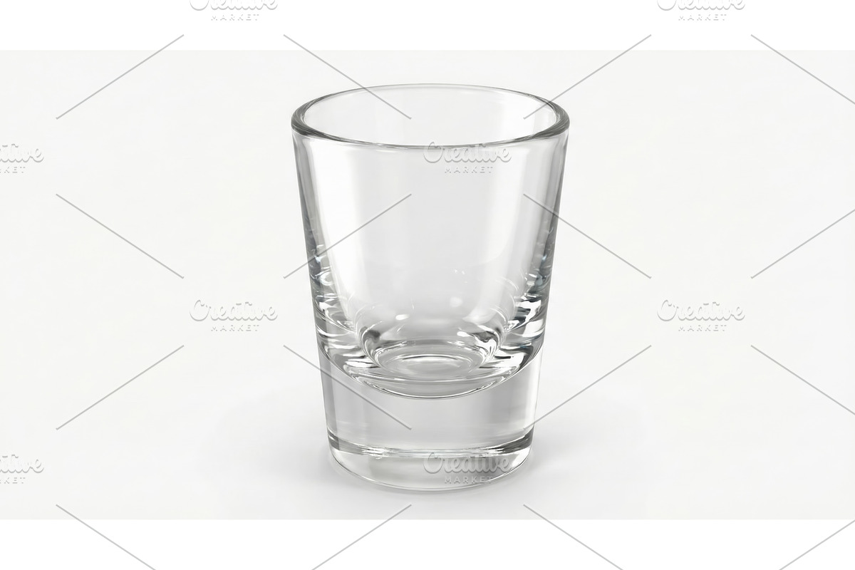 Empty Glass on Table, a Food Illustration by CREATIVEDEF