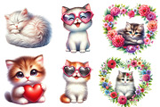 Valentine's day cat Clipart, an Illustration by Designworld (Thumbnail 2 of 4)