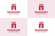 Letter W X Y Z Gift Package Logo, a Branding & Logo Template by Pray Art Design Studio (Thumbnail 1 of 2)