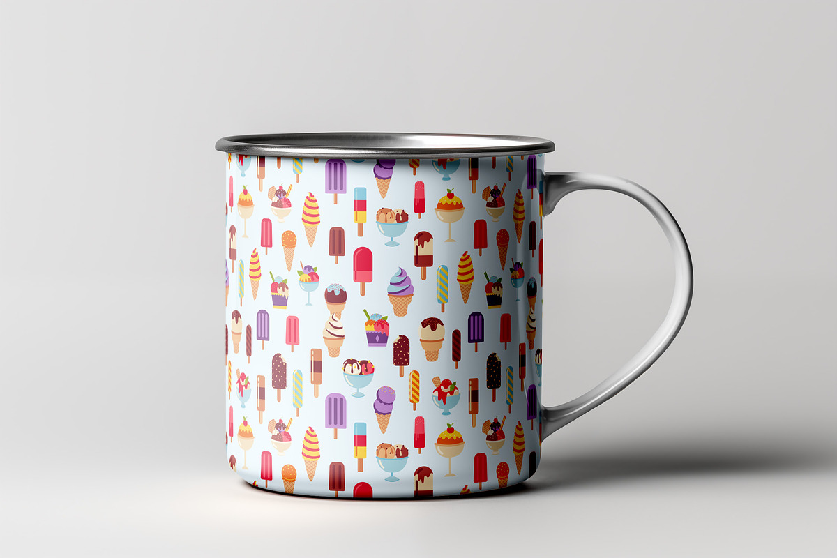 Ice Cream and Popsicle Pattern, a Pattern Graphic by Neermana (Photo 4 of 5)