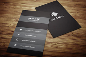 An Exclusive Vertical Business Card