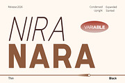 NIRA NARA, a Sans Serif Font by HKL Studio (Thumbnail 1 of 9)