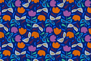 Floral Fifties Patterns, a Pattern Graphic by Anny Cecilia Walter (Thumbnail 3 of 10)