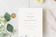 Dusty Blue Wedding Invitation, a Card Template by heynomi (Thumbnail 7 of 13)