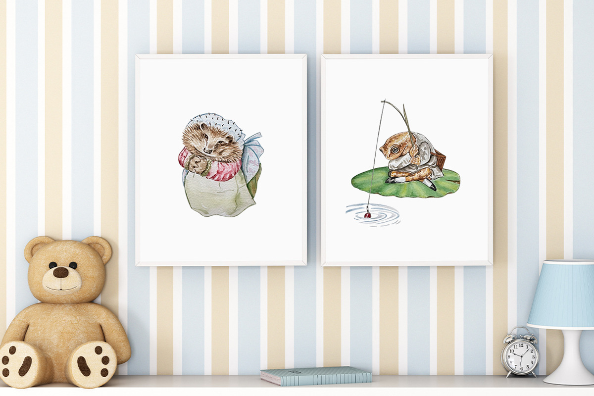 Watercolor Beatrix Potter Clipart, an Animal Illustration by SvetaArtStore (Photo 2 of 5)
