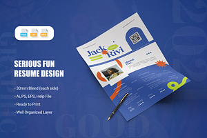 Serious Fun - Resume, a Resume Template by AQR Studio