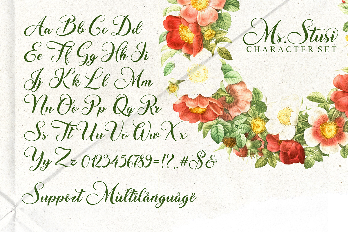 Ms Stusi Calligraphy, a Handwritten Font by Glyphstyle (Photo 7 of 10)