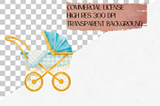 Watercolor Newborn Baby Boy Clipart, a Decorative Illustration by CropUp Creative (Thumbnail 5 of 5)