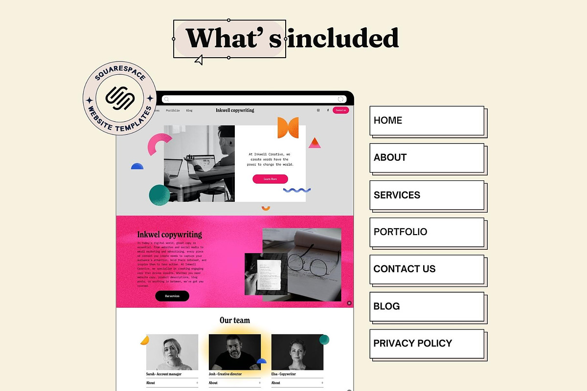 Squarespace website template, a Squarespace Template by Ciel Lumiere (Photo 5 of 11)