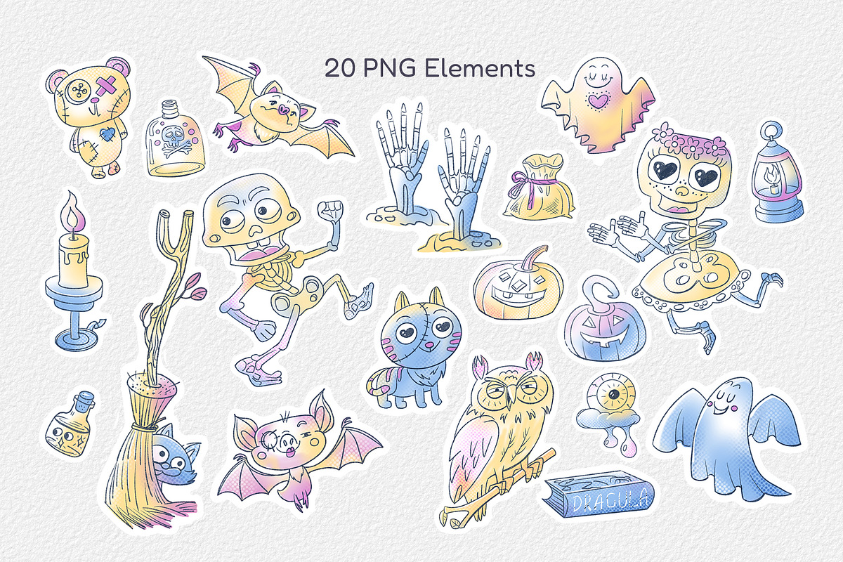 Cute Spooky Halloween Stickers Vol 2, an Object Graphic by ArtyCats (Photo 2 of 5)