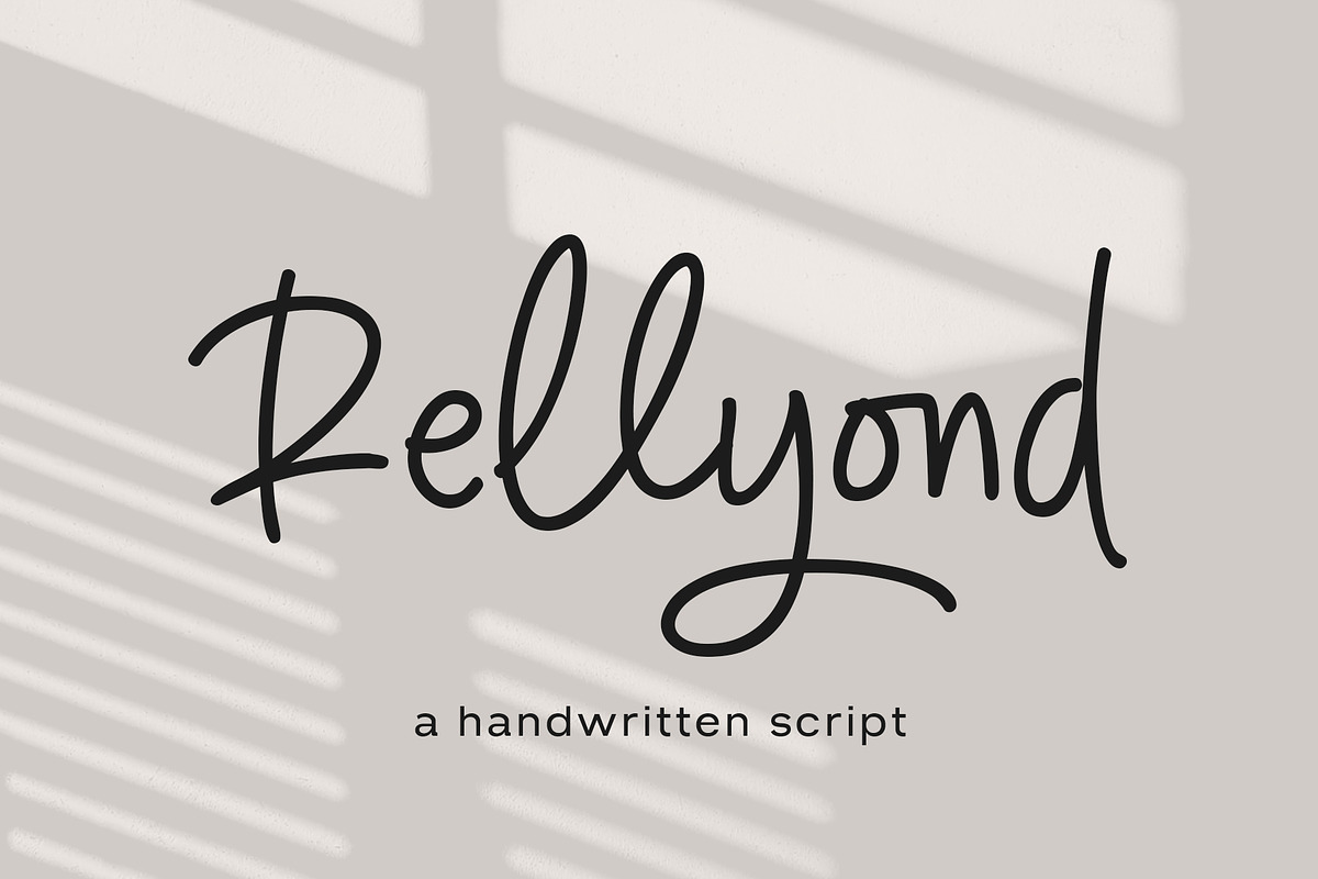 Rellyond, a Handwritten Font by Gatype (Photo 1 of 8)