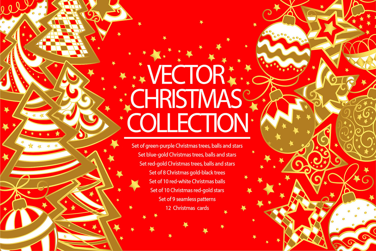 Christmas Vector Mega Bundle, a Seasonal Illustration by Marina.Markizova (Photo 1 of 9)