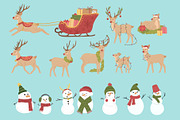 Holiday Santa Village Illustrations, a Background Graphic by CreativeChristiana (Thumbnail 7 of 15)