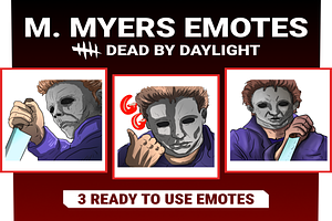 Shape DBD Twitch emotes, an Illustration by Custom Fonts & Patterns