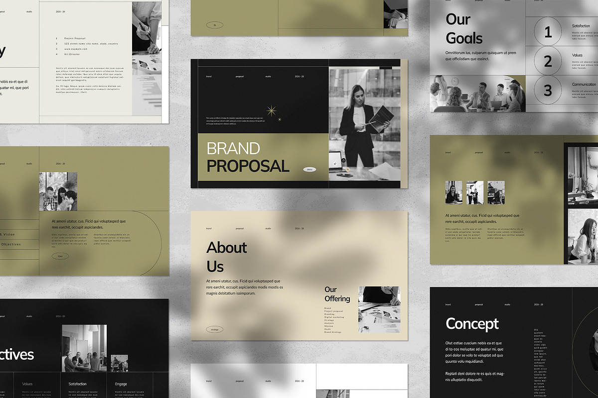 Brand Proposal Template | CANVA, a Presentation Template by White Graphic (Photo 6 of 6)