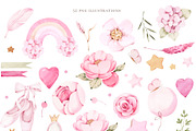 Watercolor Baby Princess Swan, an Animal Illustration by nathalieclaire (Thumbnail 4 of 14)