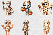Minimalist Halloween Mummy Clipart, an Illustration by Black Bird Studio (Thumbnail 5 of 6)
