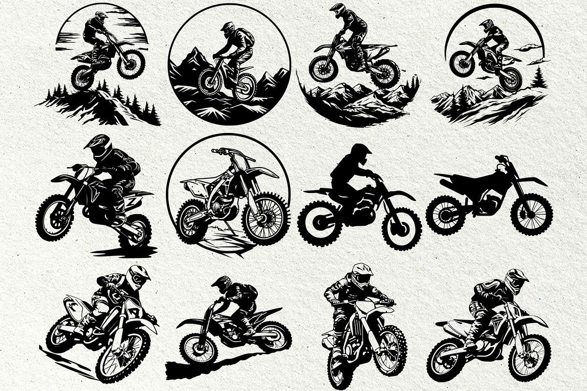 Motocross svg bundle. Dirt Bike, a Sport Illustration by DENIDigitalArtSudio (Photo 4 of 6)