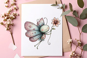 Whimsical Spring Butterfly Clipart, an Illustration by SinaCreation (Thumbnail 6 of 9)