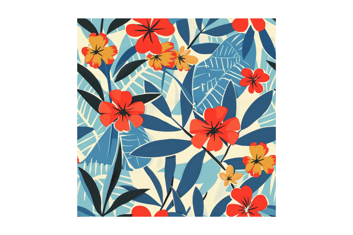 Retro Hawaiian Print Digital Paper, a Pattern Graphic by Chromolume Studio (Photo 20 of 28)