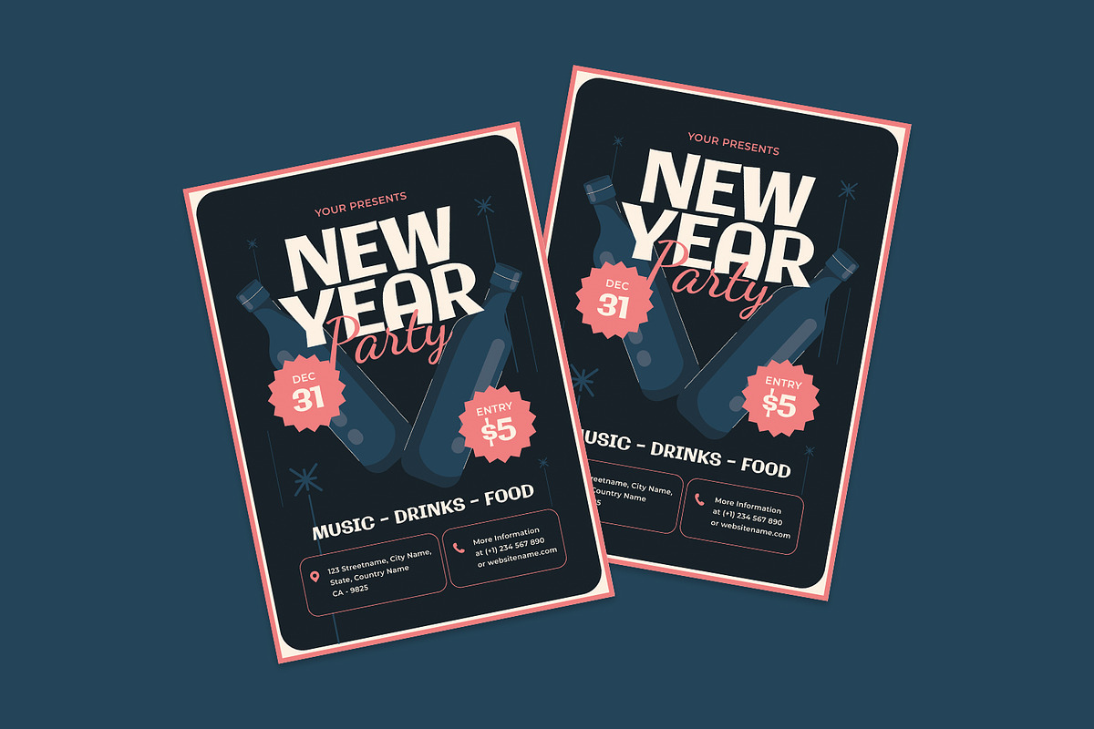 Happy New Year - Flyer