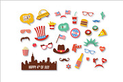 4th of July- Photo Booth Props, a Graphic by jenny lipets (Thumbnail 2 of 2)