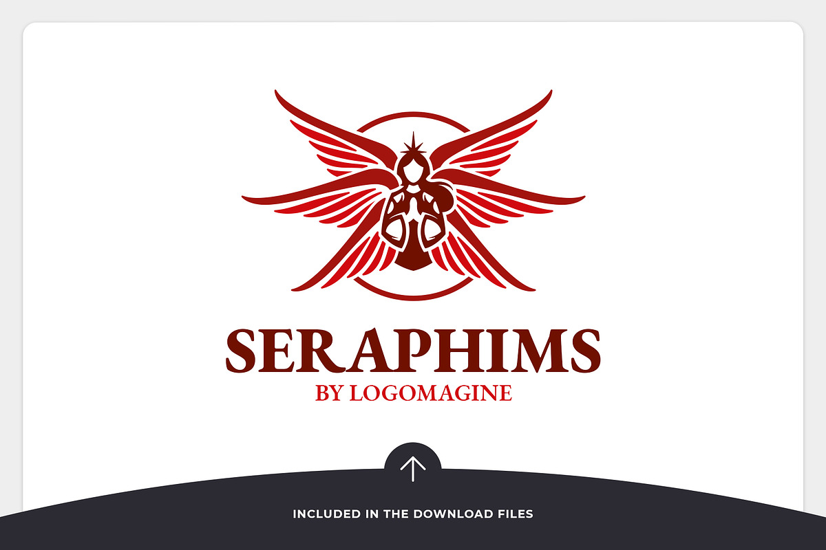 Seraphims - Angel Logo Template, a Branding & Logo Template by LOGOMAGINE (Photo 8 of 16)