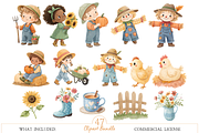 Watercolor Farm Animals Clipart, an Animal Illustration by MockupWizard (Thumbnail 2 of 6)