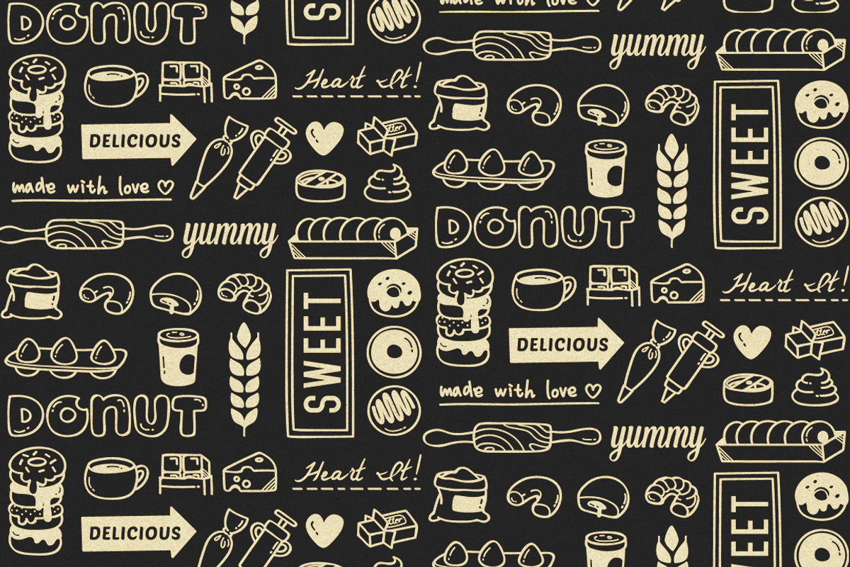 Donut Time, a Pattern Graphic by Ladle&co. (Photo 4 of 4)