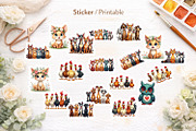 Whimsical Animal Emotions Clipart, an Illustration by Artnoy (Thumbnail 5 of 8)