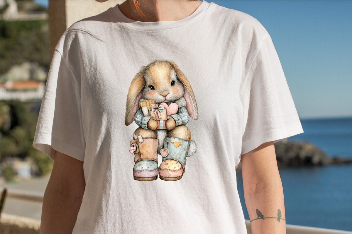 Quirky Easter Bunny Clipart, an Illustration by SVGArt (Photo 3 of 7)