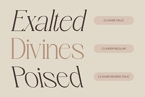 CS Asher Elegant Font